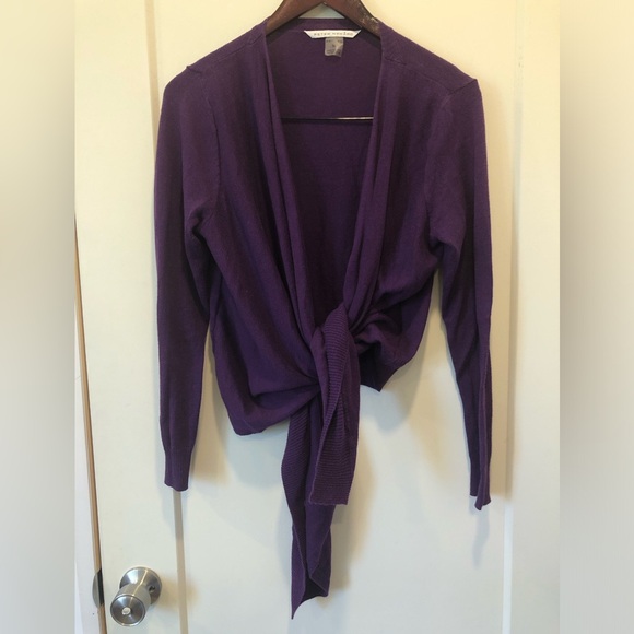 Purple Peter Nygard open cardigan - Picture 3 of 5